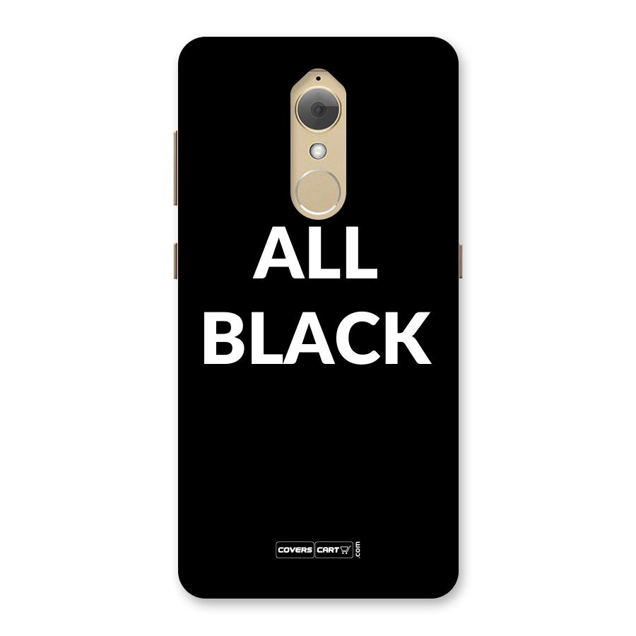 Raftaar All Black Back Case for Lenovo K8