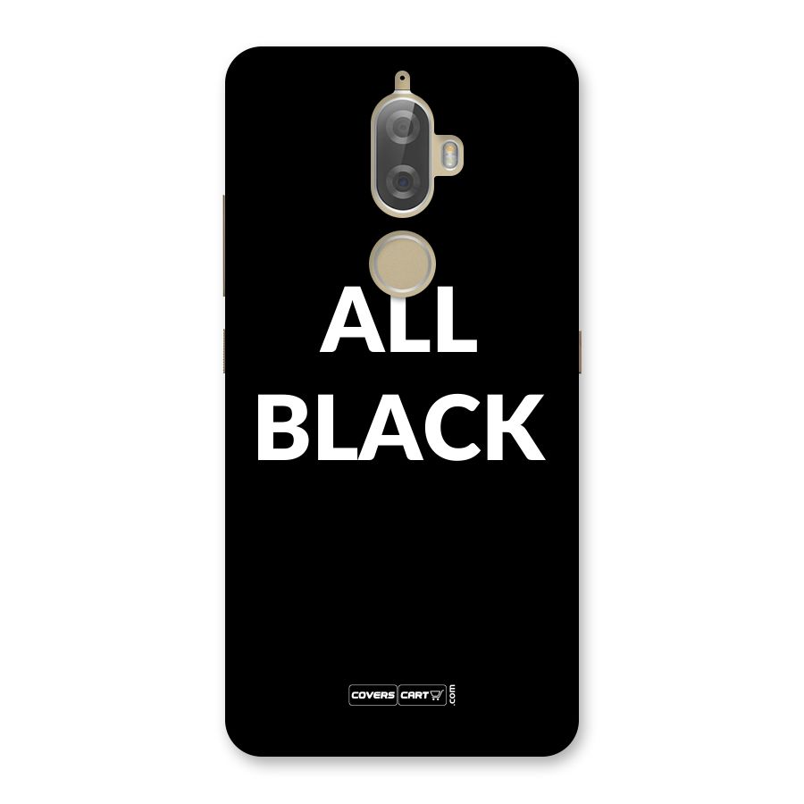 Raftaar All Black Back Case for Lenovo K8 Plus