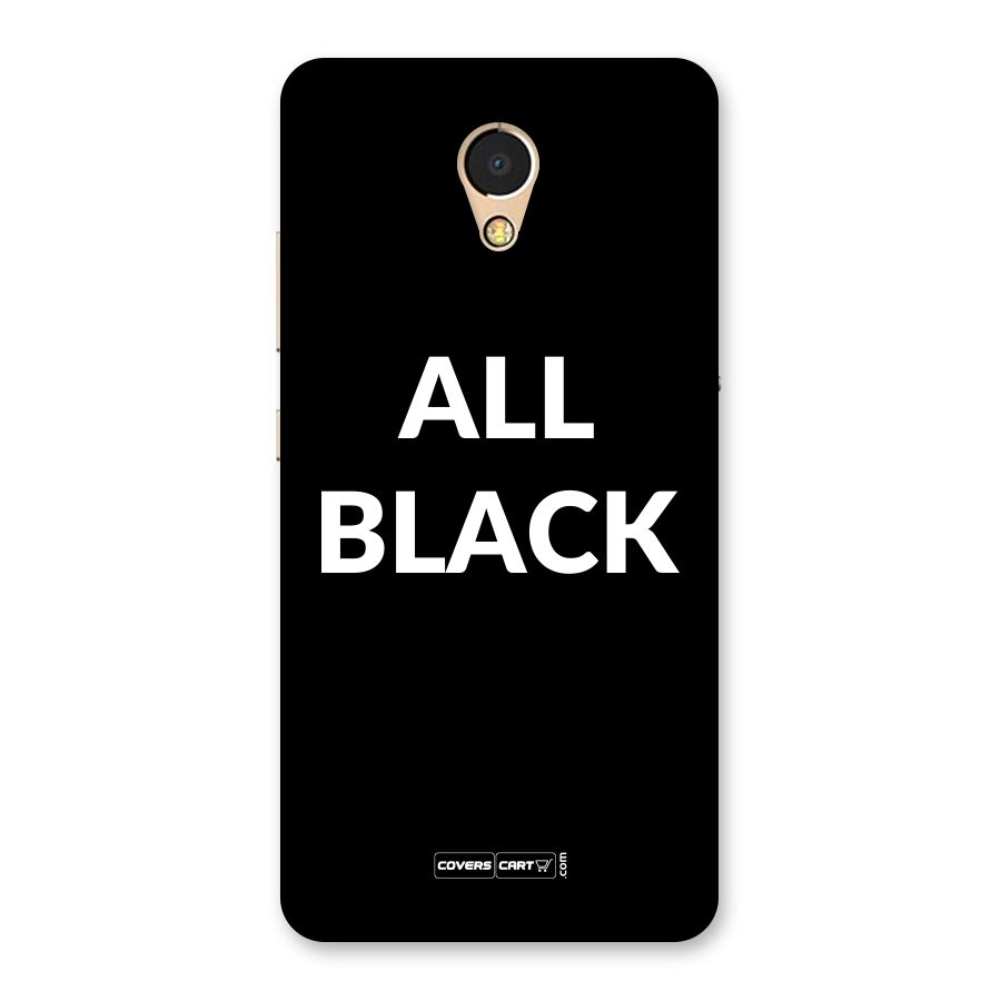 Raftaar All Black Back Case for Lenovo P2