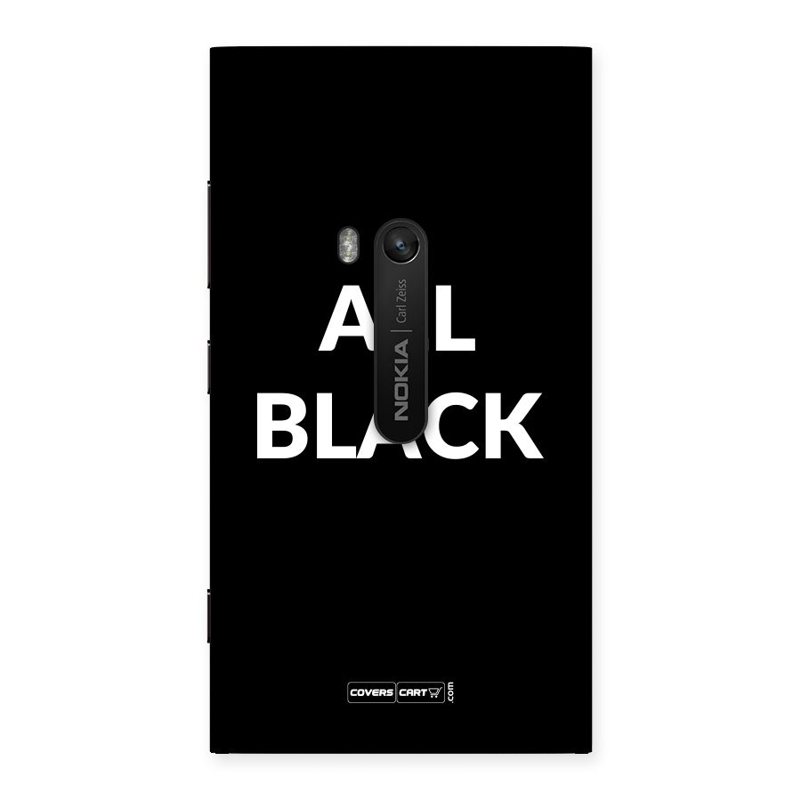 Raftaar All Black Back Case for Lumia 920
