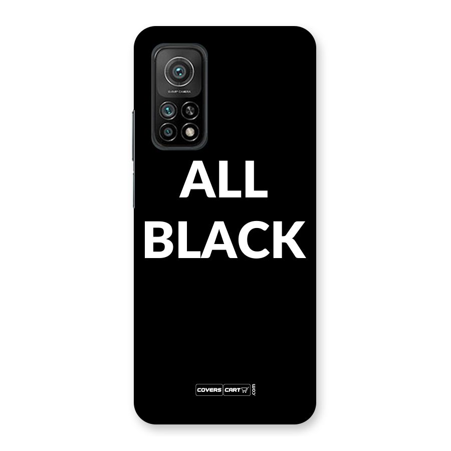 Raftaar All Black Back Case for Mi 10T 5G