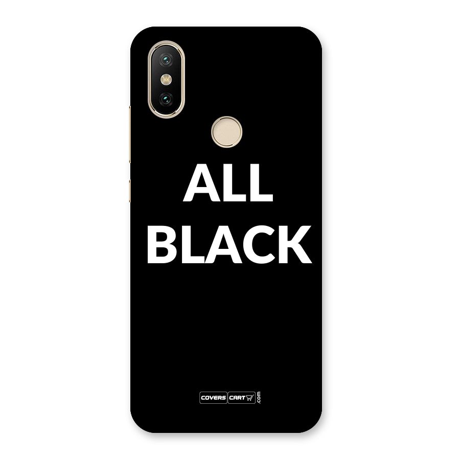 Raftaar All Black Back Case for Mi A2