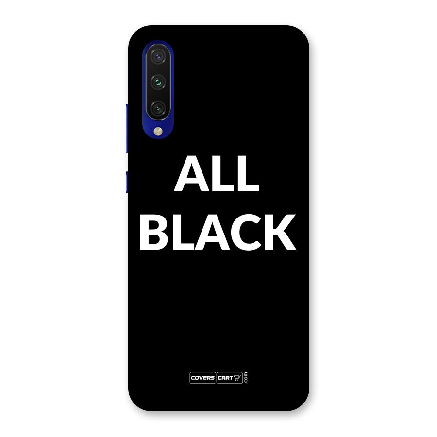 Raftaar All Black Back Case for Mi A3