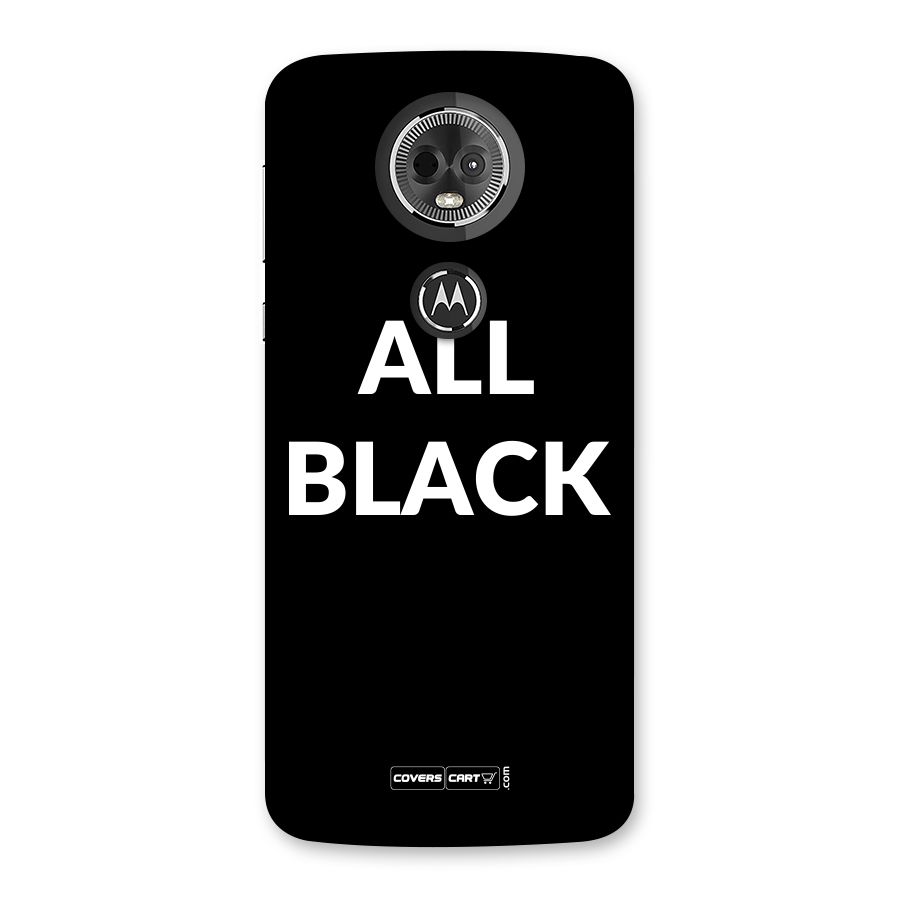 Raftaar All Black Back Case for Moto E5 Plus