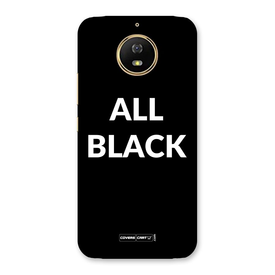 Raftaar All Black Back Case for Moto G5s