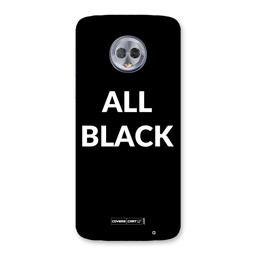 Raftaar All Black Back Case for Moto G6 Plus