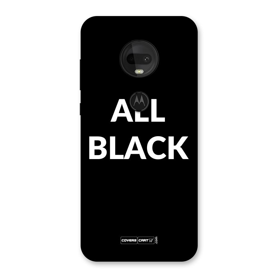 Raftaar All Black Back Case for Moto G7