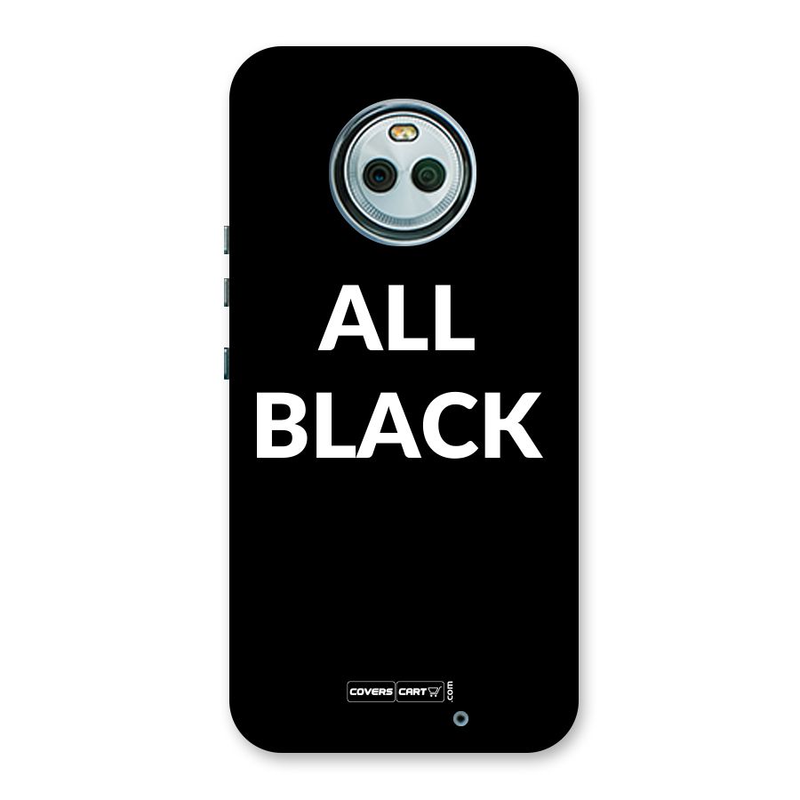 Raftaar All Black Back Case for Moto X4