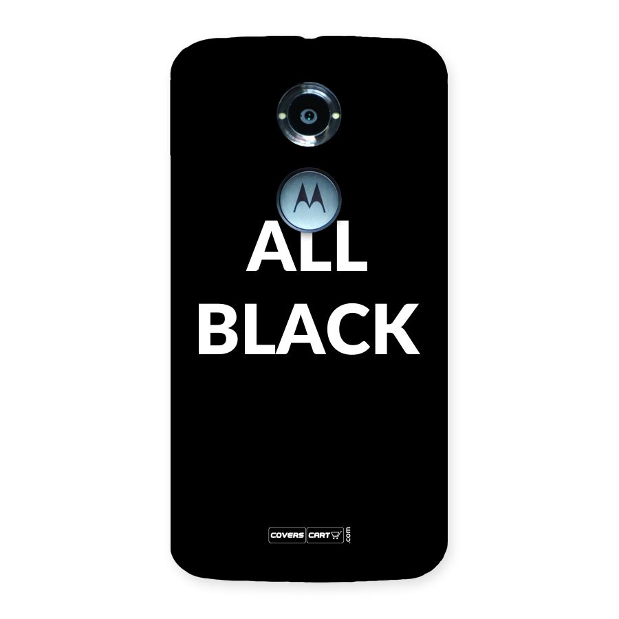 Raftaar All Black Back Case for Moto X 2nd Gen