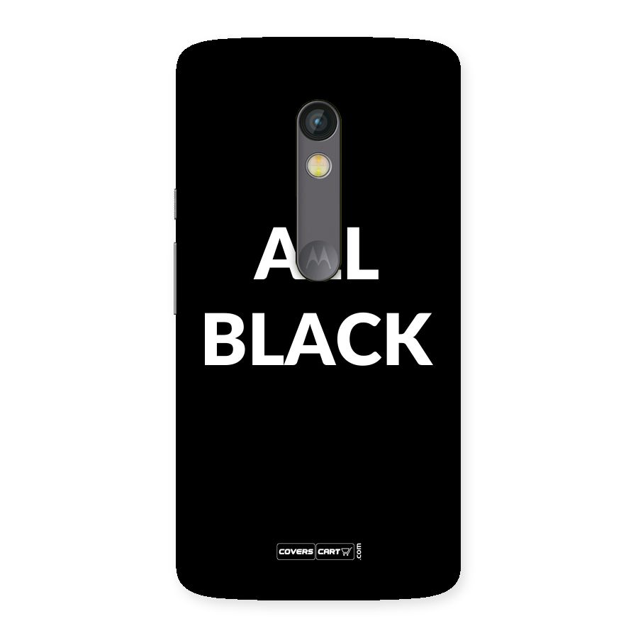 Raftaar All Black Back Case for Moto X Play