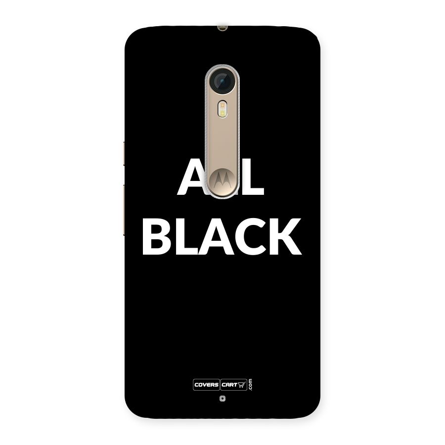 Raftaar All Black Back Case for Motorola Moto X Style