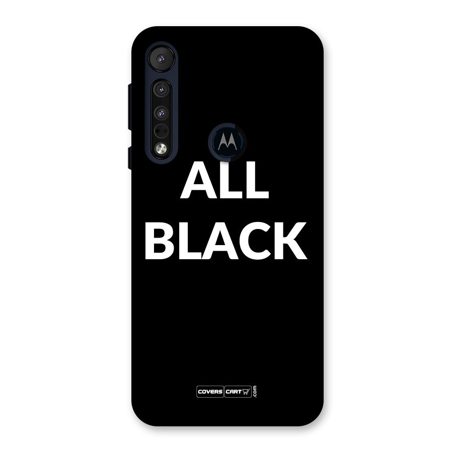 Raftaar All Black Back Case for Motorola One Macro