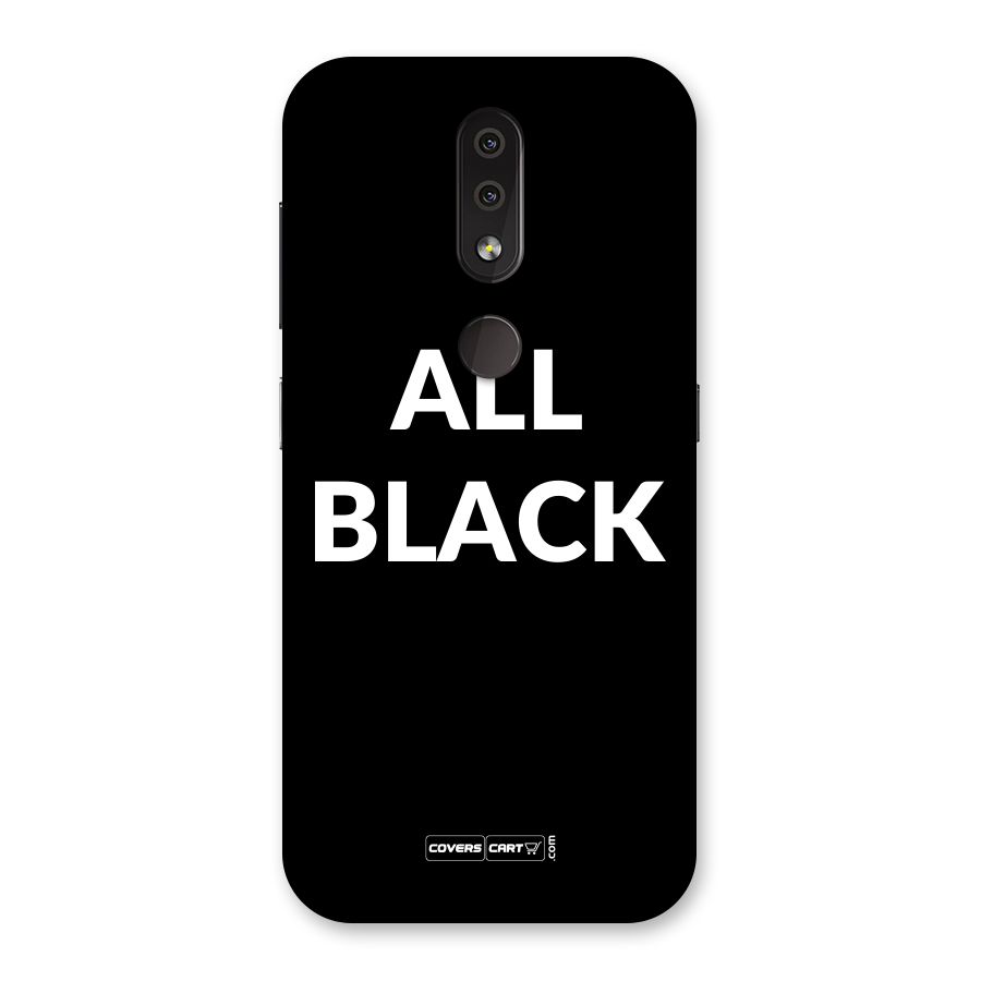 Raftaar All Black Back Case for Nokia 4.2