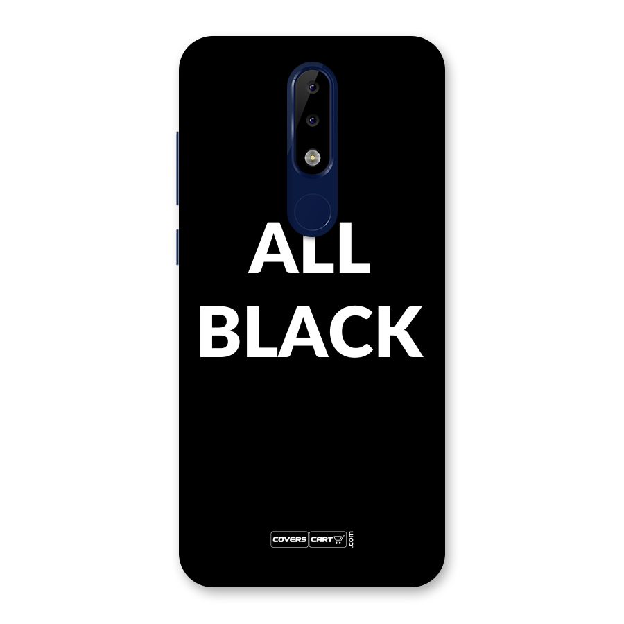 Raftaar All Black Back Case for Nokia 5.1 Plus