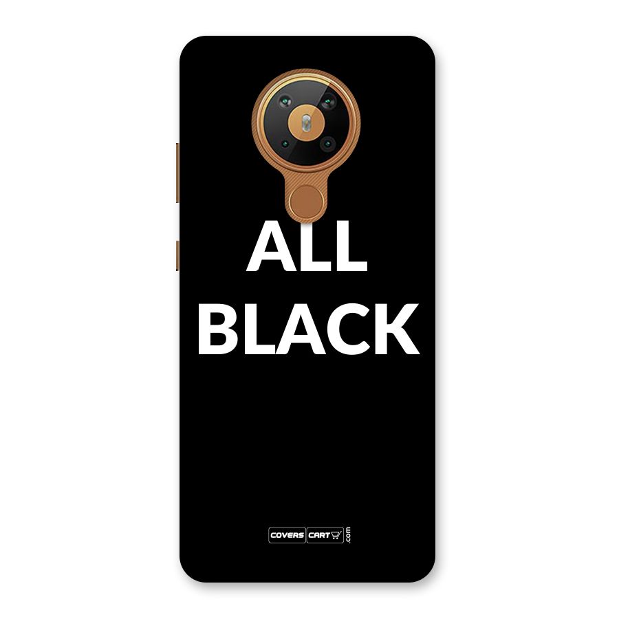 Raftaar All Black Back Case for Nokia 5.3