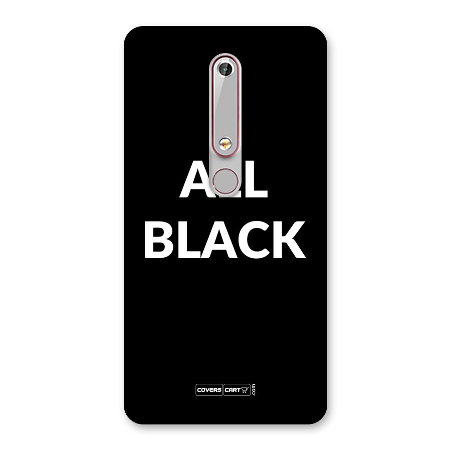 Raftaar All Black Back Case for Nokia 6.1