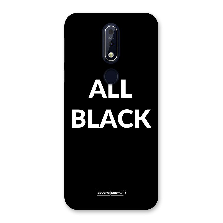 Raftaar All Black Back Case for Nokia 7.1