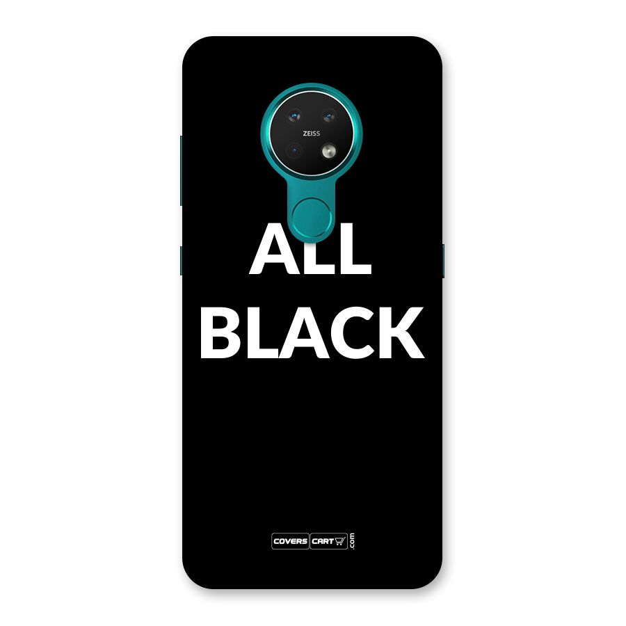 Raftaar All Black Back Case for Nokia 7.2
