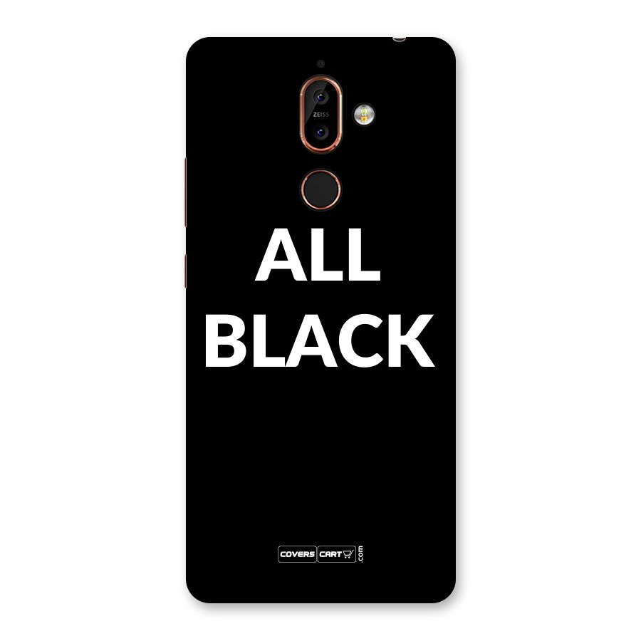 Raftaar All Black Back Case for Nokia 7 Plus