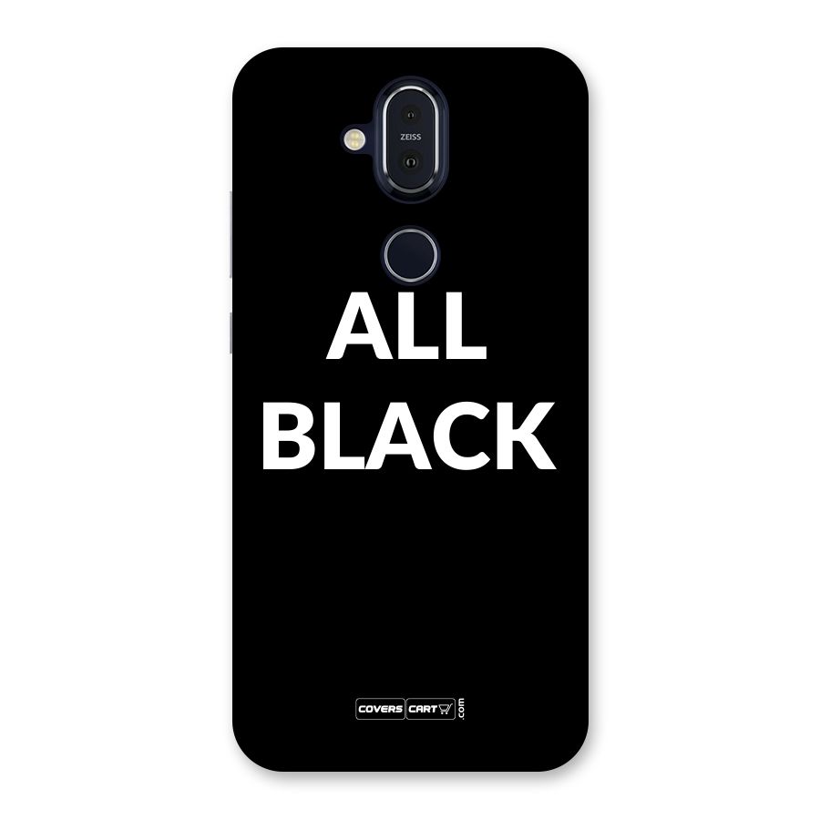Raftaar All Black Back Case for Nokia 8.1