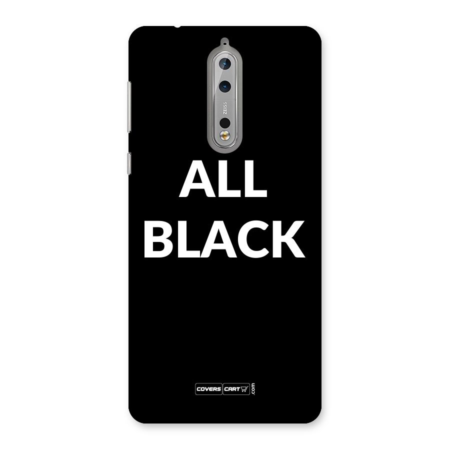 Raftaar All Black Back Case for Nokia 8