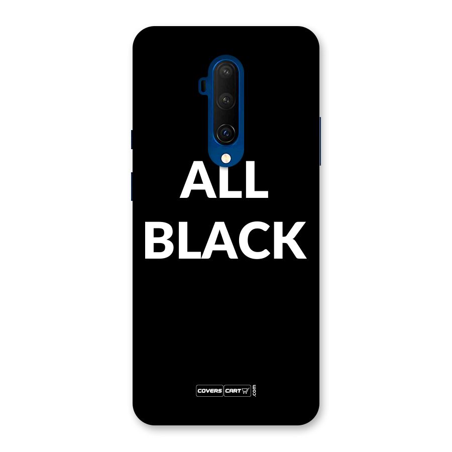 Raftaar All Black Back Case for OnePlus 7T Pro