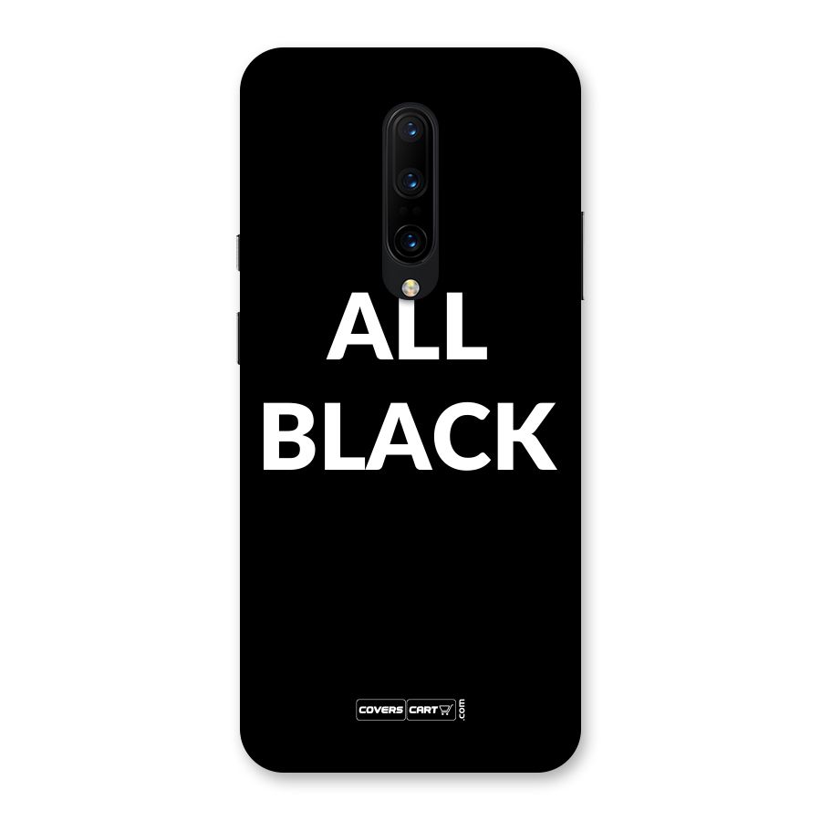 Raftaar All Black Back Case for OnePlus 7 Pro