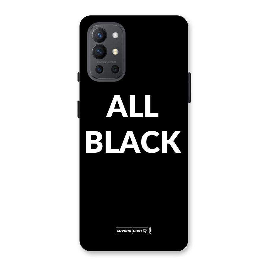 Raftaar All Black Back Case for OnePlus 9R