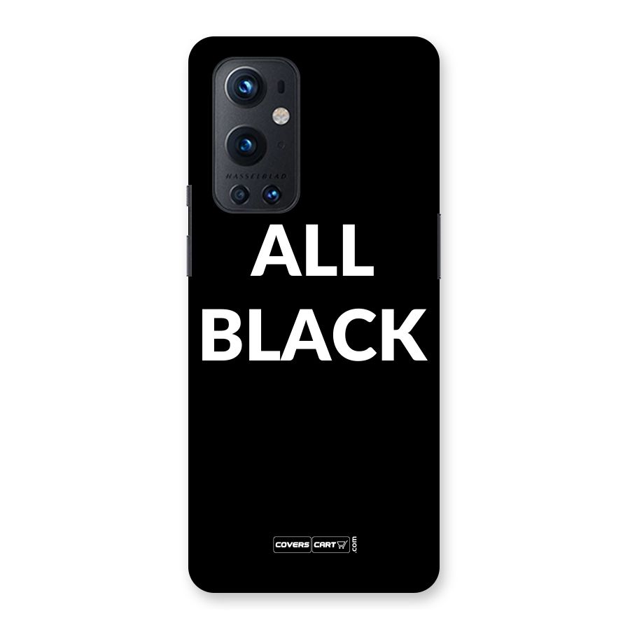 Raftaar All Black Back Case for OnePlus 9 Pro