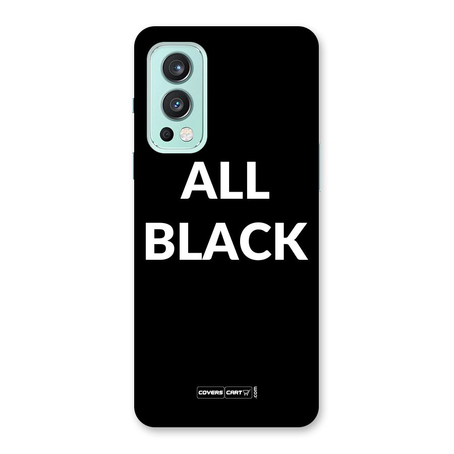 Raftaar All Black Back Case for OnePlus Nord 2 5G