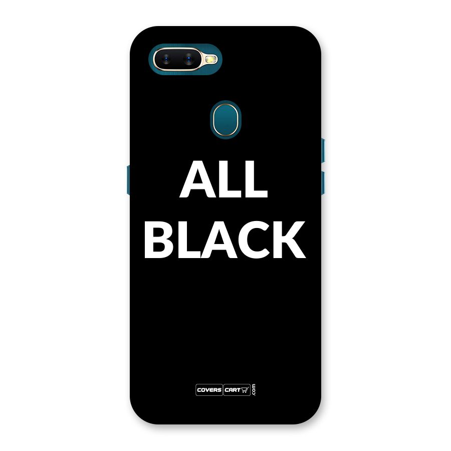 Raftaar All Black Back Case for Oppo A11k