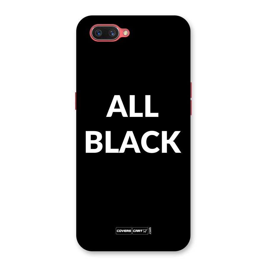 Raftaar All Black Back Case for Oppo A3s
