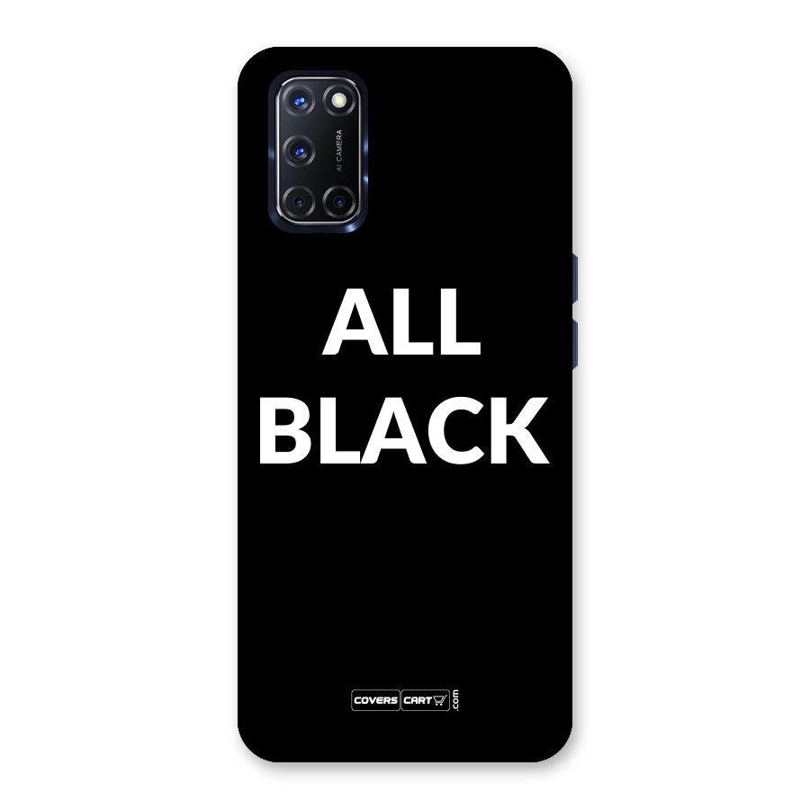 Raftaar All Black Back Case for Oppo A52