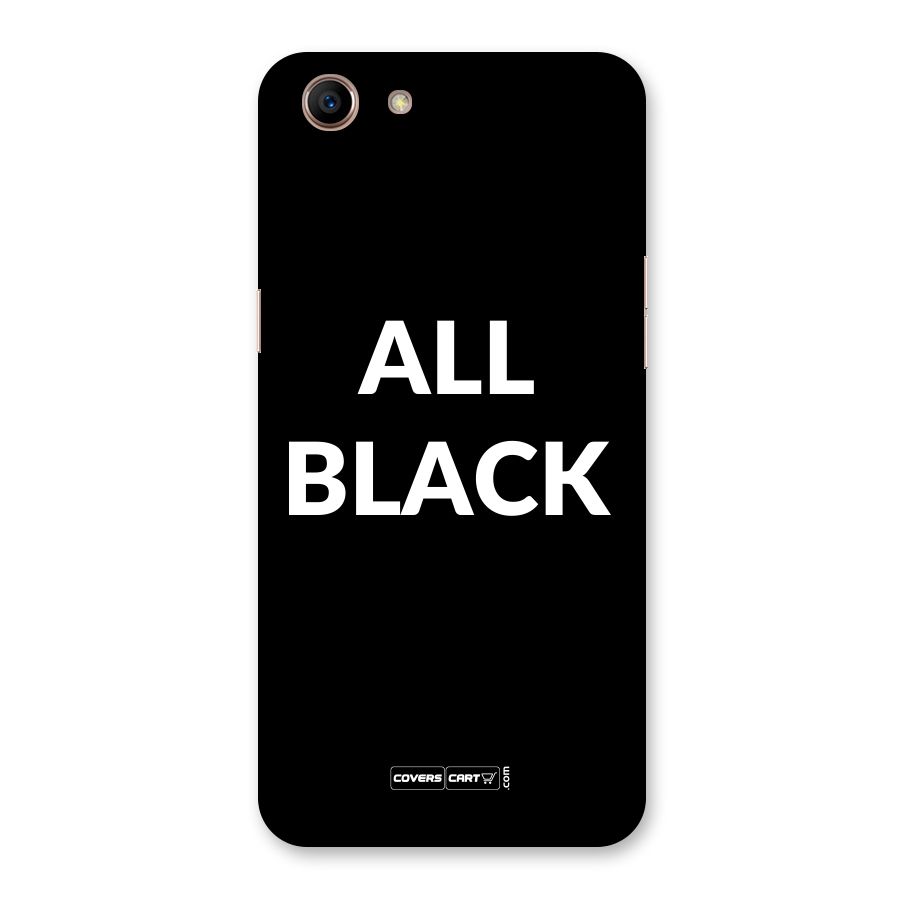 Raftaar All Black Back Case for Oppo A83 (2018)