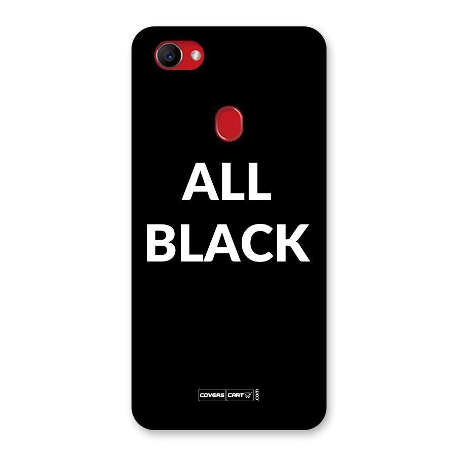 Raftaar All Black Back Case for Oppo F7
