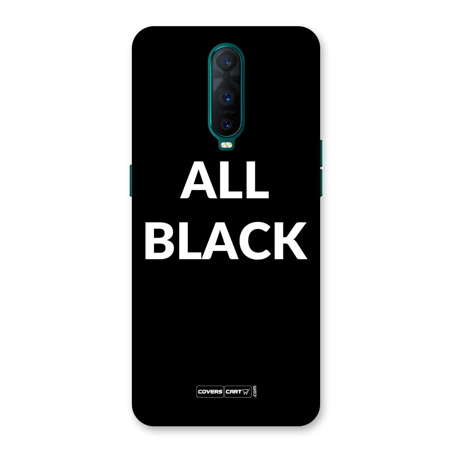 Raftaar All Black Back Case for Oppo R17 Pro
