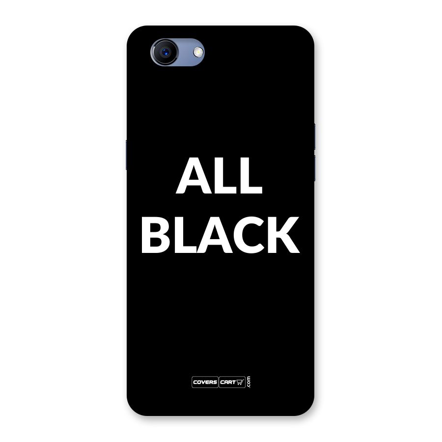 Raftaar All Black Back Case for Oppo Realme 1