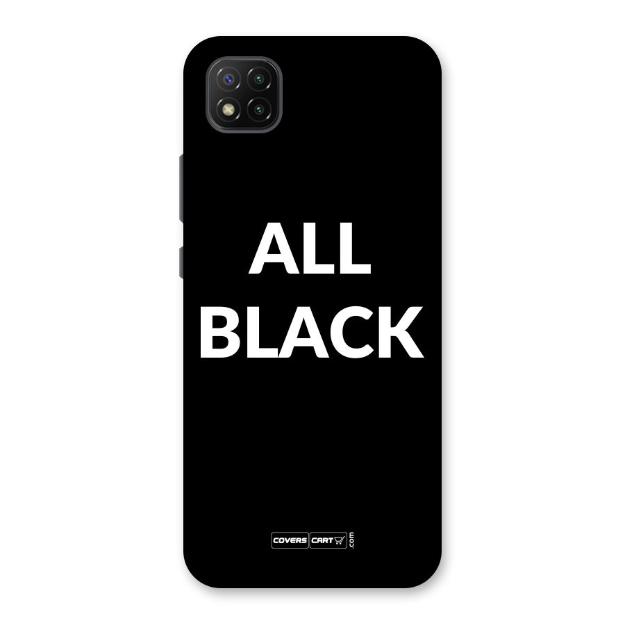 Raftaar All Black Back Case for Poco C3