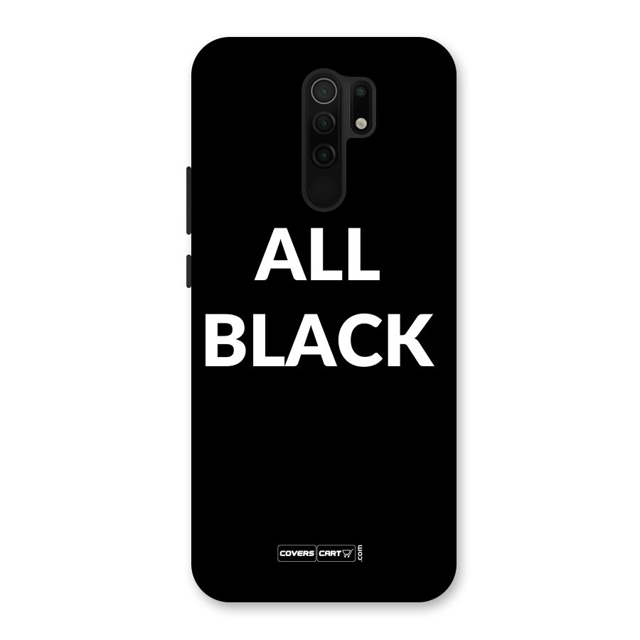 Raftaar All Black Back Case for Poco M2