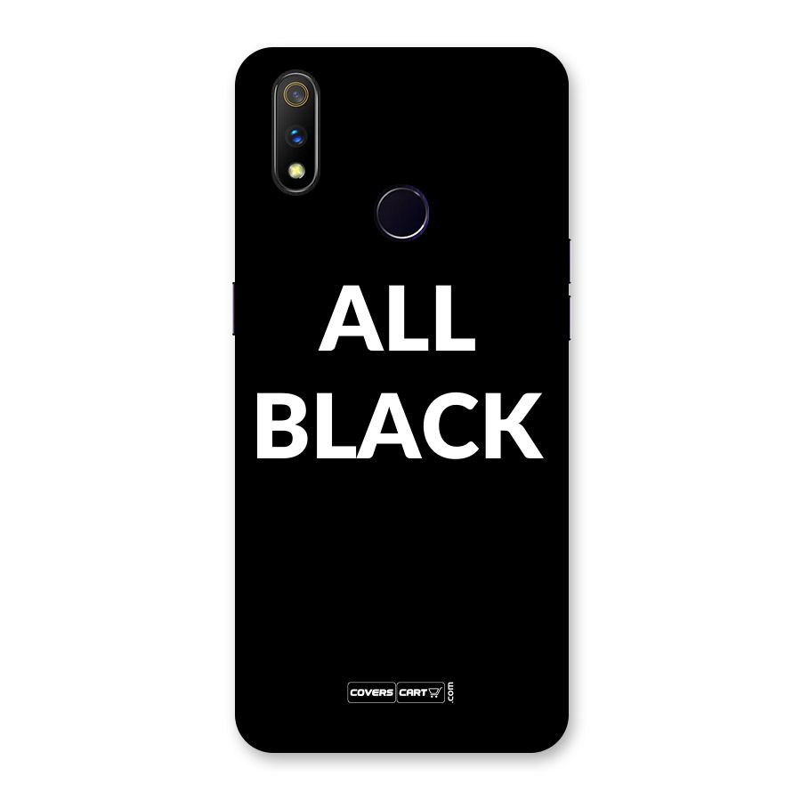 Raftaar All Black Back Case for Realme 3 Pro