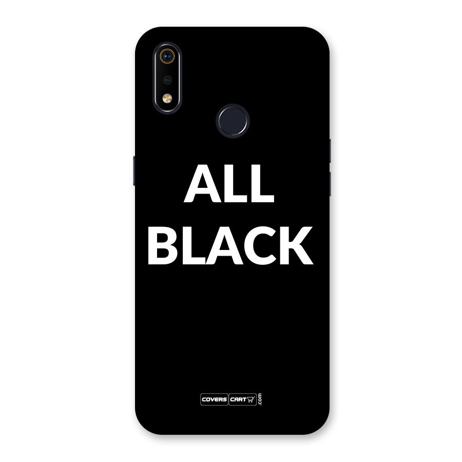Raftaar All Black Back Case for Realme 3i