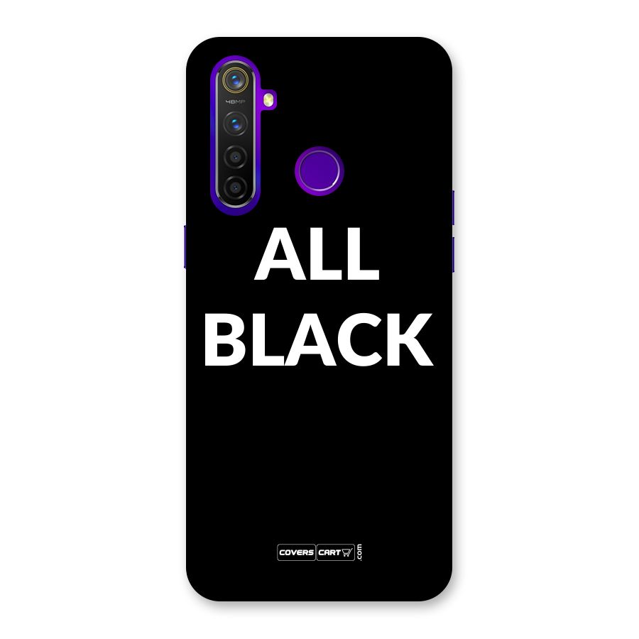 Raftaar All Black Back Case for Realme 5 Pro