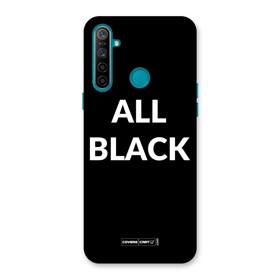 Raftaar All Black Back Case for Realme 5i