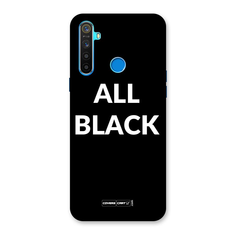 Raftaar All Black Back Case for Realme 5s