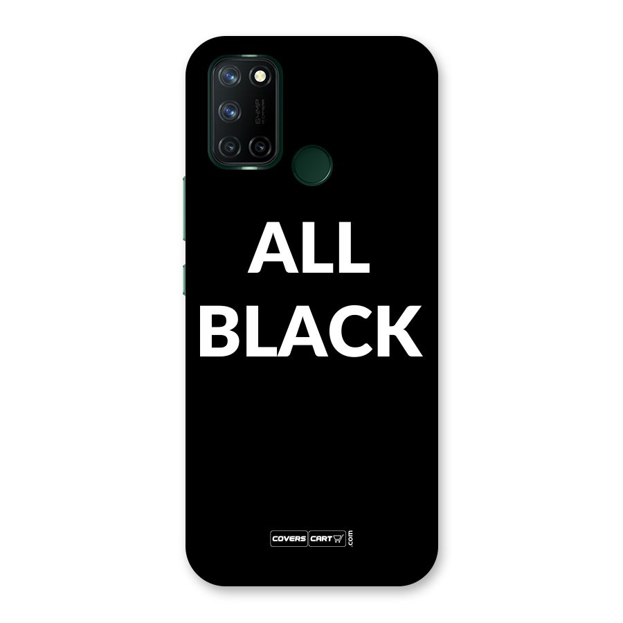 Raftaar All Black Back Case for Realme 7i