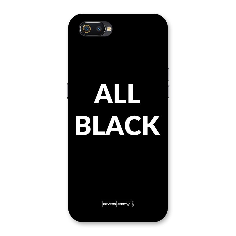 Raftaar All Black Back Case for Realme C2