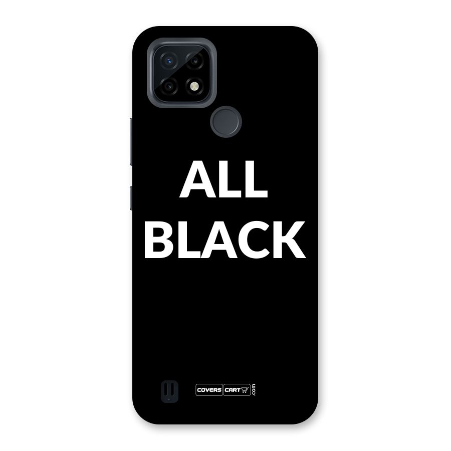 Raftaar All Black Back Case for Realme C21