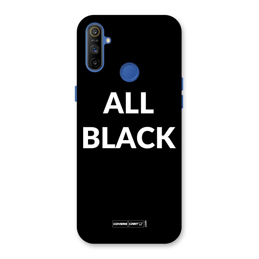 Raftaar All Black Back Case for Realme Narzo 10A