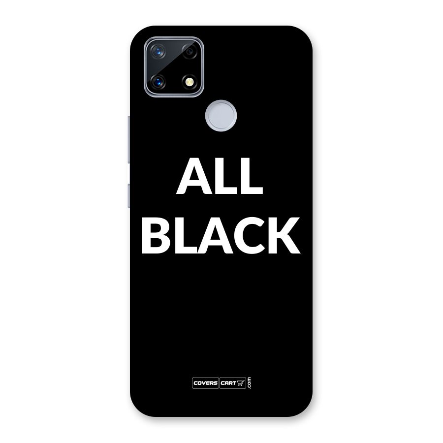 Raftaar All Black Back Case for Realme Narzo 20
