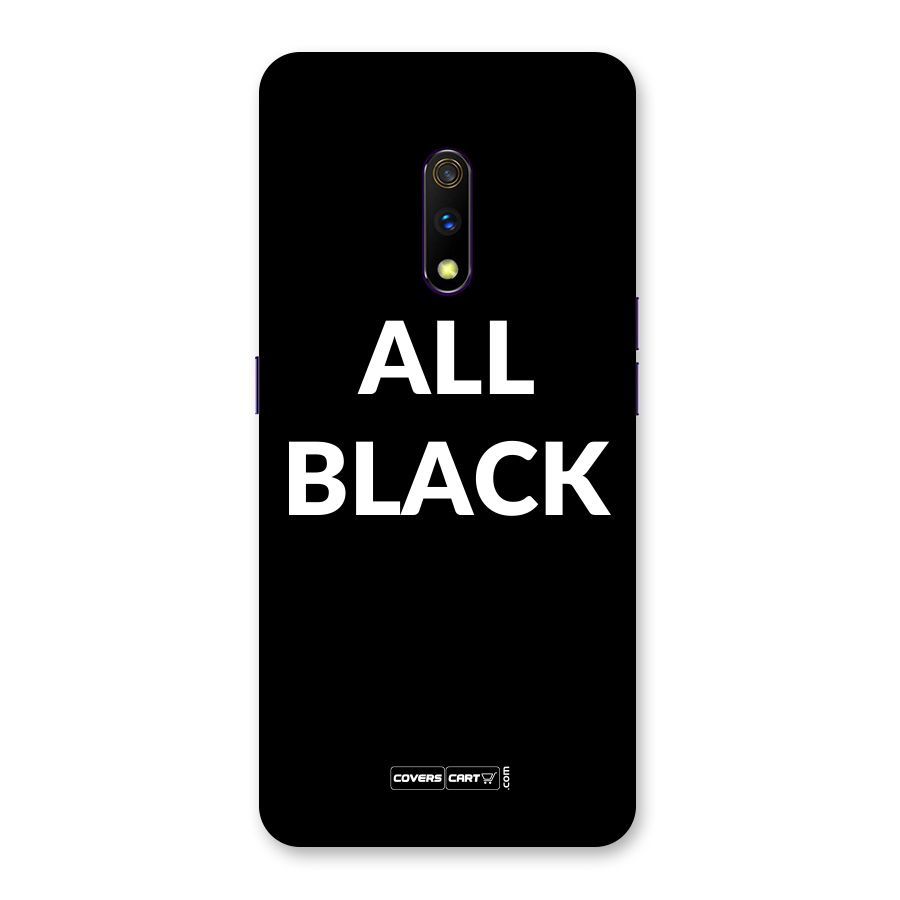 Raftaar All Black Back Case for Realme X